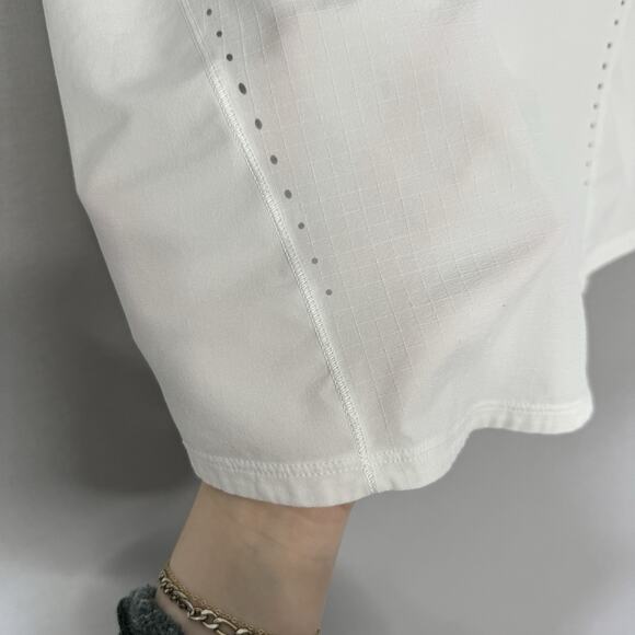 Lululemon Lightweight Stretch Running Short Sleeve Shirt Womens 4 White T-Shirt - Picture 3 of 8